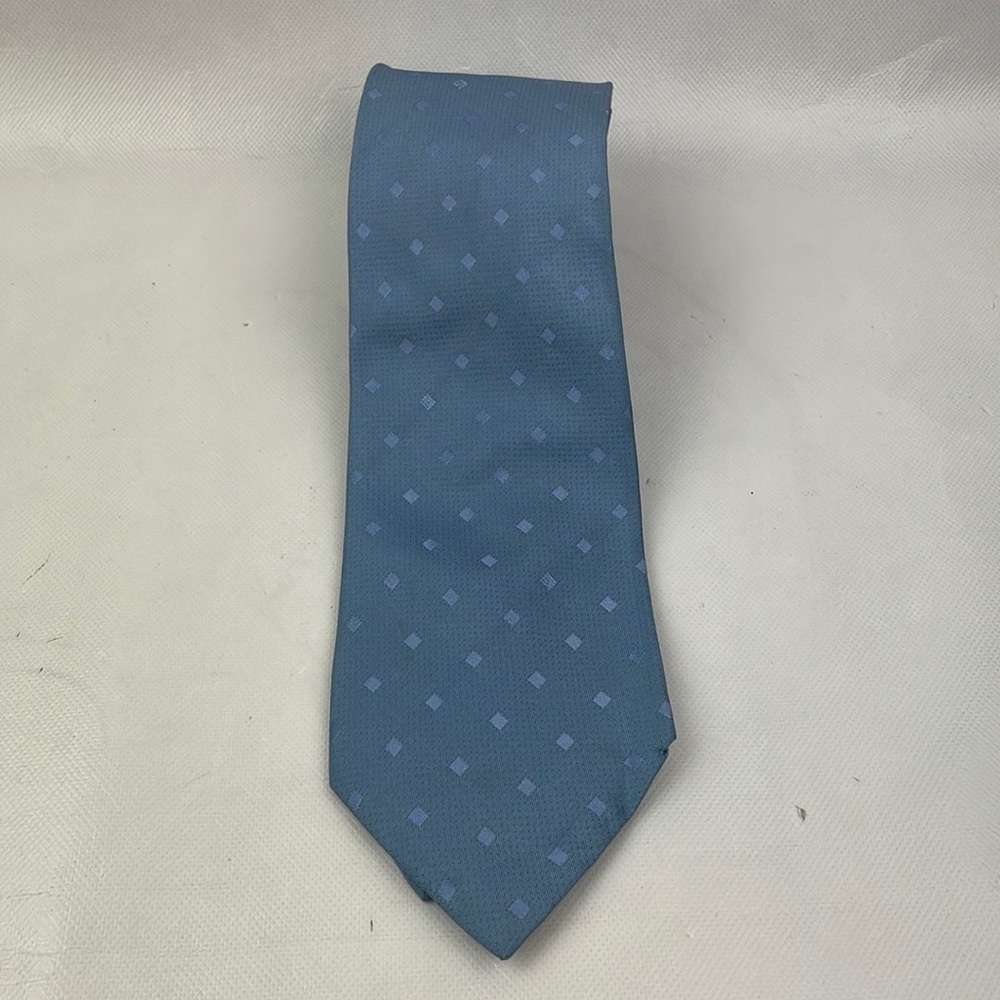 Gucci Bee Pattern Blue Silk Tie